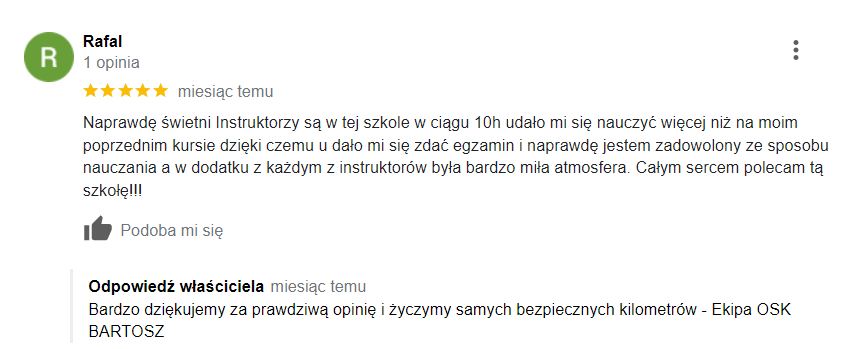 Dobry instruktor nauka jazdy