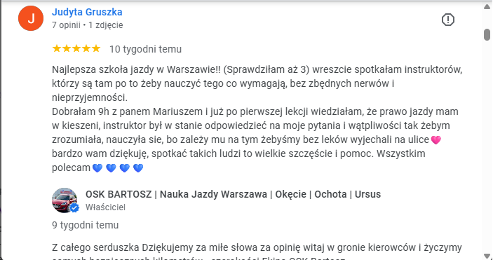 opinie o osk bartosz