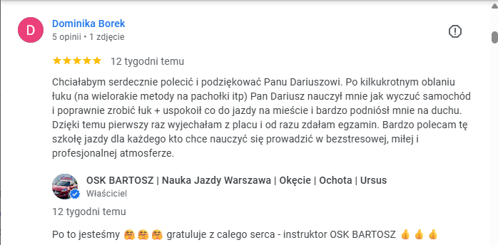 opinie o osk bartosz