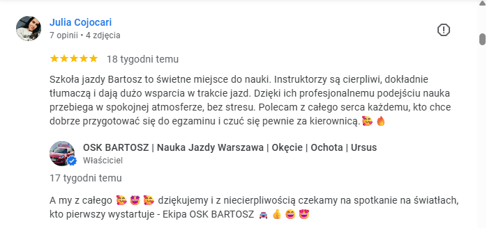 opinie o osk bartosz